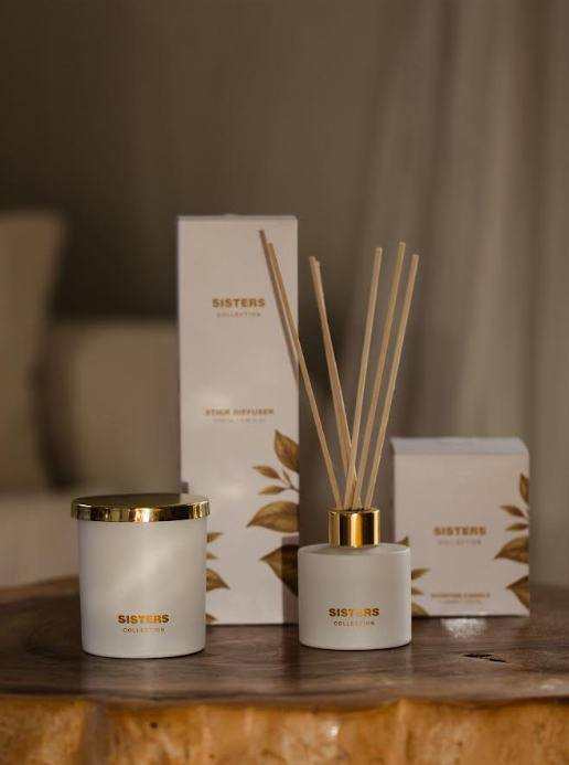 White & Gold Aroma Diffuser – Eco-Friendly & Handcrafted