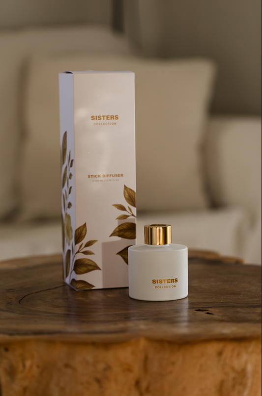 White & Gold Aroma Diffuser – Eco-Friendly & Handcrafted