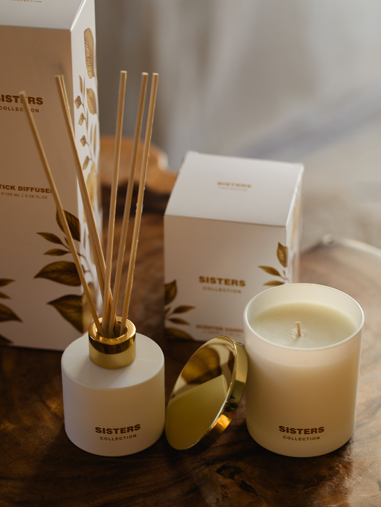 White & Gold Aroma Diffuser – Eco-Friendly & Handcrafted
